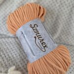 Sznurek do makramy 5mm pleciony morela Sznurex