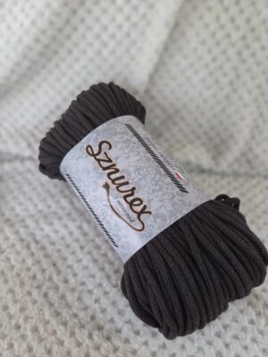 Sznurek do makramy 5mm pleciony brąz Sznurex 100m