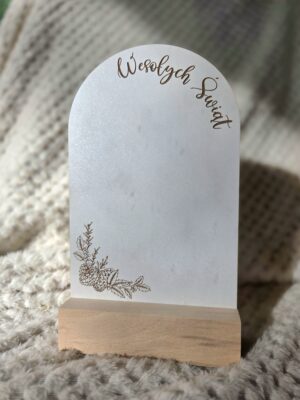 Baza stojak do aniołka z makramy z HDF na Święta z podstawką 20x12cm H578